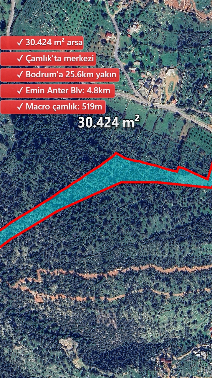 Muğla/Bodrum - Çamlık - Aa: 131, Parsel: 35